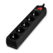 sonora psb501 power strip with 5 sockets on off switch 15m black photo