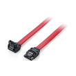 equip 111903 flat internal sata3 cable with metal latch 6gbps 1x angled plug 1m red photo