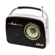 akai apr 11b retro radio with usb sd and aux black photo