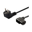 savio cl 116 power cable schuko m angled iec c13 18m black photo