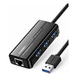 ugreen hub usb 30 with gigabit adapter black 20265 photo