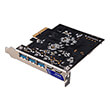 akasa ak pccu3 09 10gbps usb 32 gen 2 type c and type a to pcie host card photo