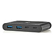 nedis tcarf230bk computer hub usb type c 2x usb c 2x usb 30 5g power delivery 100w black photo