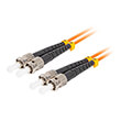 lanberg fiber optic patchcord mm st upc st upc duplex lszh om2 50 125 30mm 10m orange photo