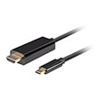 lanberg usb cm hdmi cable 4k 60hz 1m black photo
