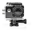 nedis acam07bk action cam 1080p30fps 12mpixel waterproof up to 300m 90 min mounts included black photo