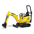 bruder jcb micro excavator 8010 cts yellow black photo