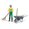 bruder farmer figure set with accessories photo