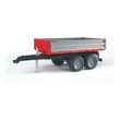 bruder board wall trailer gray red photo