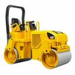 bruder cat tandem vibration roller yellow black photo