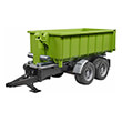 bruder hook lift trailer for tractors green black photo