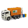 bruder man tga garbage truck rear loader photo
