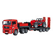 bruder man tga low loader with manitou telehandler mlt 633 photo