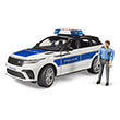 bruder range rover velar police vehicle with police officer photo