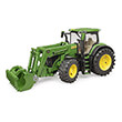 bruder john deere 7r 350 with front loader green photo