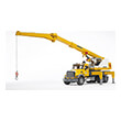 bruder mack granite liebherr crane truck yellow gray photo