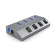 raidsonic icy box ib hub1405 4 port usb 30 hub and charger photo