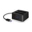 raidsonic icy box ib 2502cl u3 2 bay docking and clone station for 25 sata hdd ssd photo