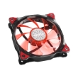 akasa ak fn091 rd 12cm vegas 15 red led fan with anti vibe dampening pads sleeve bearing photo