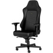 noblechairs hero real leather gaming chair black black photo