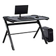 grafeio gaming pro valko 120x60x72 me fota led kai mayro metalliko skeleto hm8567 photo