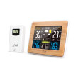 life rainforest bamboo edition weather station with wireless outdoor sensor and alarm clock photo