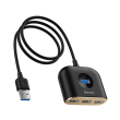 baseus square round usb hub usb 30 3x usb 20 1m black photo