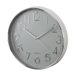 hama 186390 hama elegance wall clock 30 cm quiet silver gre photo