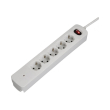 hama 137355 tidy line multiple socket outlet 5 waywith overvoltage protection white photo