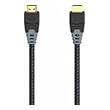 hama 205445 high speed hdmi cable plug plug 8k ethernet fabric gold plated 15 m photo