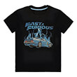 universal fast furious blue flames men s t shirt xl photo