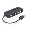 gembird uhb u2p4 05 usb 20 4 port hub with switches black photo