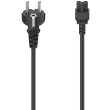hama 200736 mains cable plug with earth contact 3 pin socket cloverleaf 25 m photo