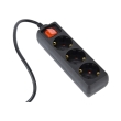 gembird eg psu3 01 ups power strip 3 schuko fused switch 16 a c14 plug 06m black photo