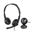 hama 139998 web cam and headphones with microphone hama hs p photo