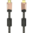 hama 205026 premium hdmi cable with ethernet plug plug ferrite metal 30 m photo