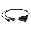 hama 121776 spliter hdmi 2xhdmi 4k black photo