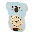hama 186398 koala children s wall clock quiet wood photo