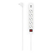 hama 223183 power strip 5 way usb a 17 w switch 14 m white photo