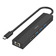 hama 200144 usb c hub multiport 6 ports 3 x usb a usb c pd hdmi lan ethernet photo