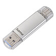 hama 181073 c laeta usb stick usb c usb 31 30 128 gb 40 mb s silver photo