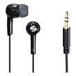 hama 181131 gloss headphones in ear black photo