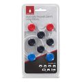 spartan gear silicon thumb grips universal 4pcs black 2pcs red 2pcs blue extra photo 1