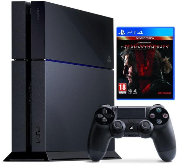 Playstation 4 Console 500gb Black & Metal Gear Solid V The Phantom Pain Console (PS4.00262