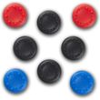 spartan gear silicon thumb grips universal 4pcs black 2pcs red 2pcs blue photo