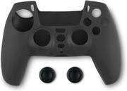 spartan gear controller silicon skin cover and thumb grips playstation 5 black photo
