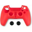 spartan gear controller silicon skin cover and thumb grips playstation 5 red photo