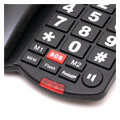 osio oswb 4760b cable telephone with big buttons speakerphone and sos black extra photo 2