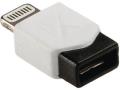 konig knm39901w sync and charge adapter 8 pin lightning male usb 20 micro b female white extra photo 1