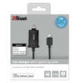 trust 19163 5w car charger with apple lightning cable black extra photo 3